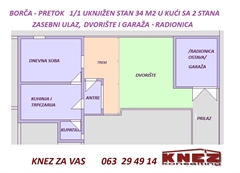 stanovi   Beograd  Borča    BORČA-PRETOK